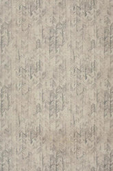 Neutral chevron rug in machine washable fabric.